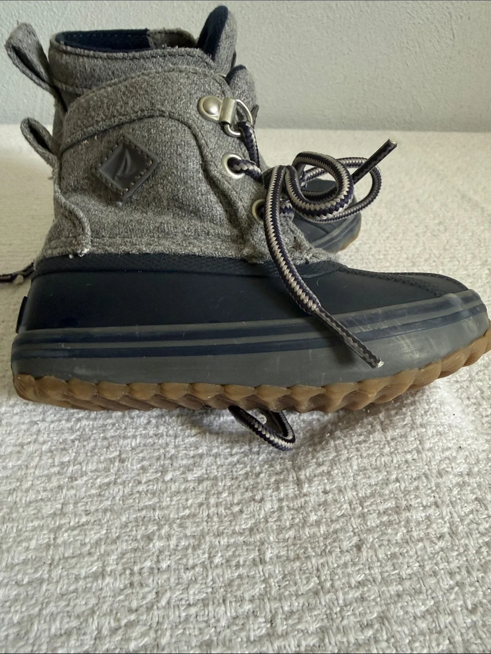 Sperry Kids Navy & Gray Waterproof Duck Boots